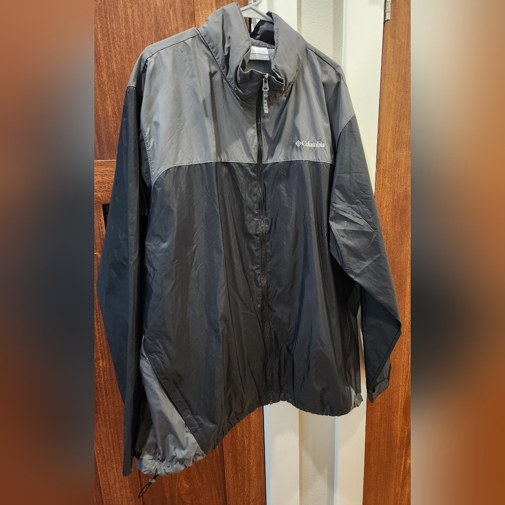 EUC 2XLT COLUMBIA LIGHTWEIGHT RAIN JACKET